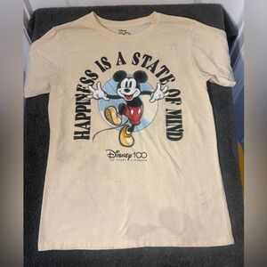 Disney Cream Mickey Mouse Happiness T-Shirt